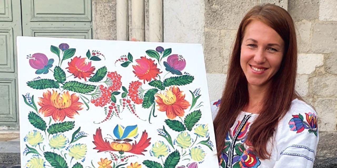 Nantua, ville d’accueil d’une peintre ukrainienne