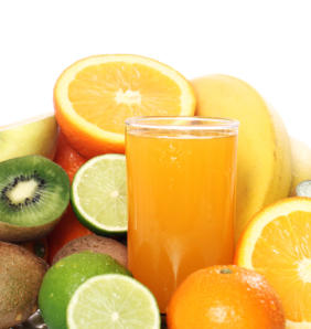 verre jus fruits frais