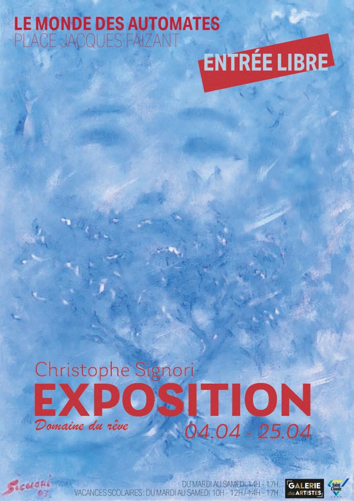 affiche exposition avril christophe signori