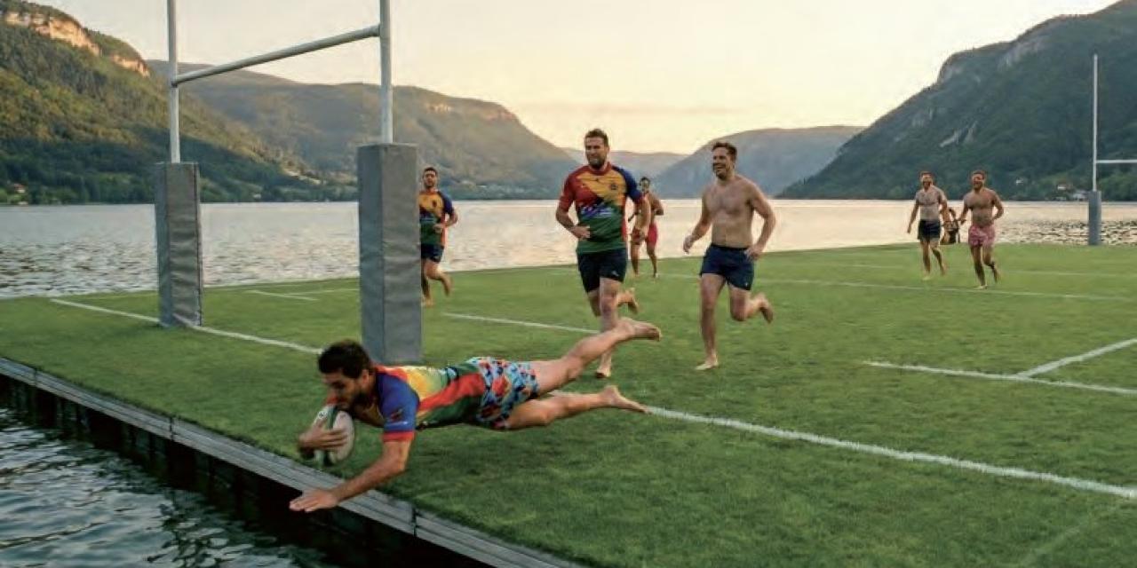 Rugby Splash à Nantua : jouez au rugby… sur le lac !