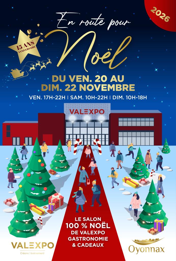affiche salon en route pour noel 2026