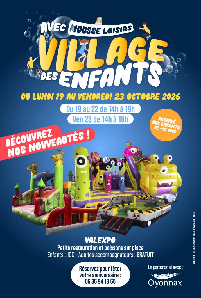 affiche village des enfants oct 2026